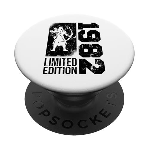 Bogenschütze Geburtstag Jahrgang 1982 geboren Bogenschießen PopSockets Klebender PopGrip von Bogenschießen Zubehör Geschenke Shirts