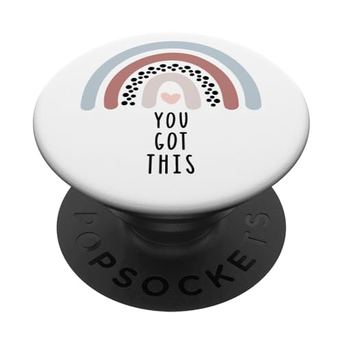 Boho-Boho-Regenbogen-Herz "You Got This inspirierende Zitate". PopSockets Klebender PopGrip von Boho Inspirational Quotes