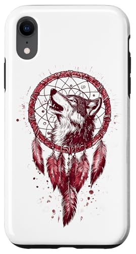 Hülle für iPhone XR Bohemian Wolf Traumfänger Wolf Mandala von Boho Wolf Dreamcatcher Geschenk Naturliebhaber