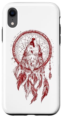 Hülle für iPhone XR Bohemian Wolf Traumfänger Wolf Mandala von Boho Wolf Dreamcatcher Geschenk Naturliebhaber