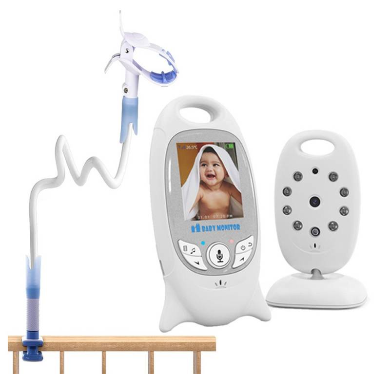 Boifun Babyphone Babyfon mit Kamera 2'' Video Baby Monitor Kamera und Audio, Babyphone Mit Vox Funktion Babyphon Kamera Tragbares Mit 2,4 Ghz, Gegensprechfunktion Nachtsicht Temperaturüberwachung Schlaflieder, 260m Reichweite,8 Std. Akkulaufzeit,Mehrsprachig,einfache Installation von Boifun