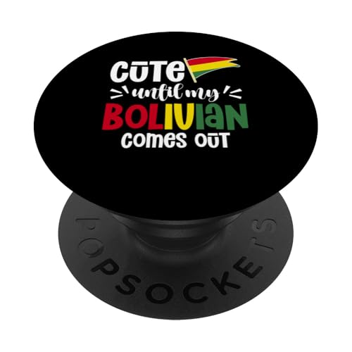 Bolivien Bolivianische Flagge Boliviano PopSockets Klebender PopGrip von Bolivian Gifts from Bolivia