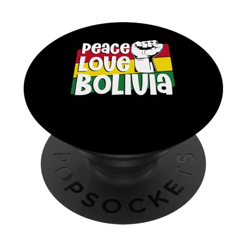 Bolivien Bolivianische Flagge Boliviano PopSockets Klebender PopGrip von Bolivian Gifts from Bolivia