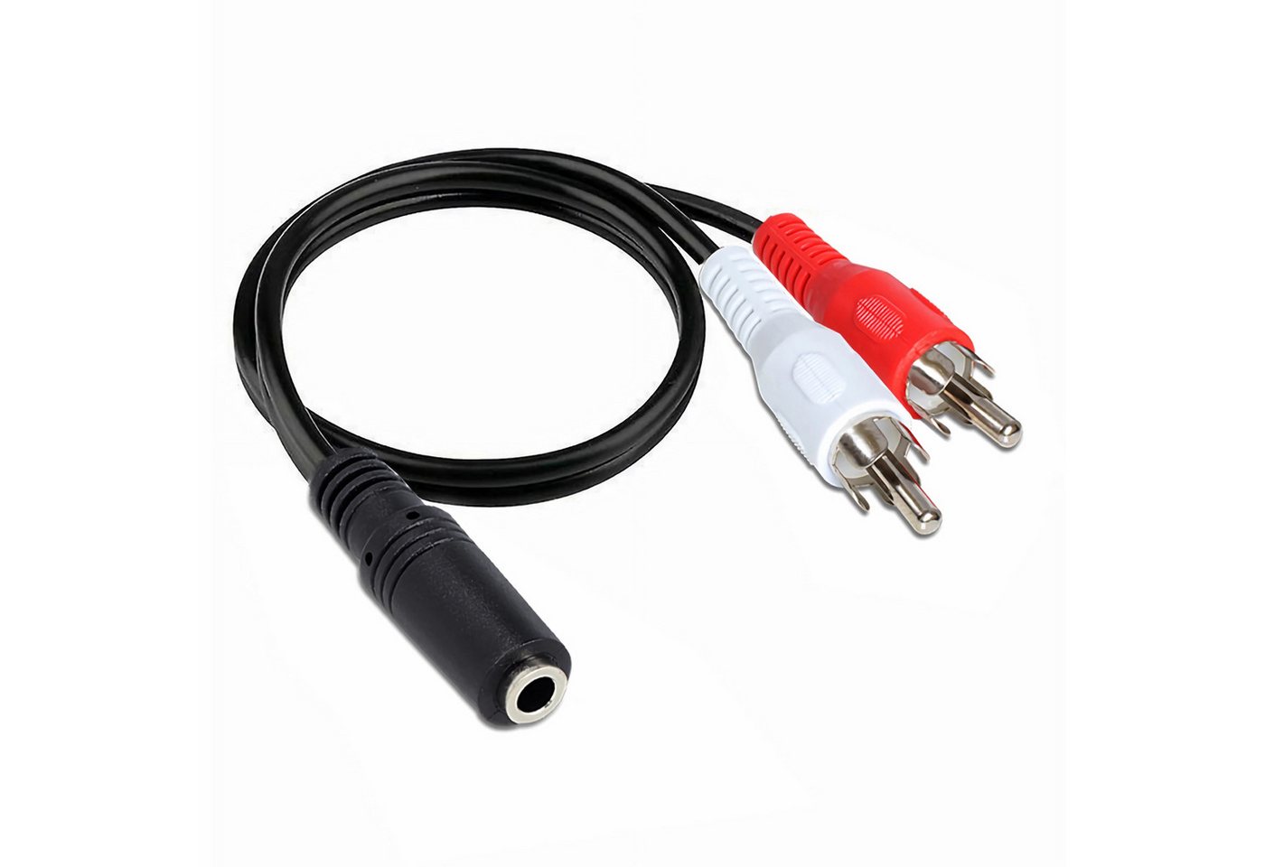 Bolwins B41 3,5mm Klinke auf 2 Cinch Kabel 30cm Audiokabel Adapter Audio-Kabel von Bolwins