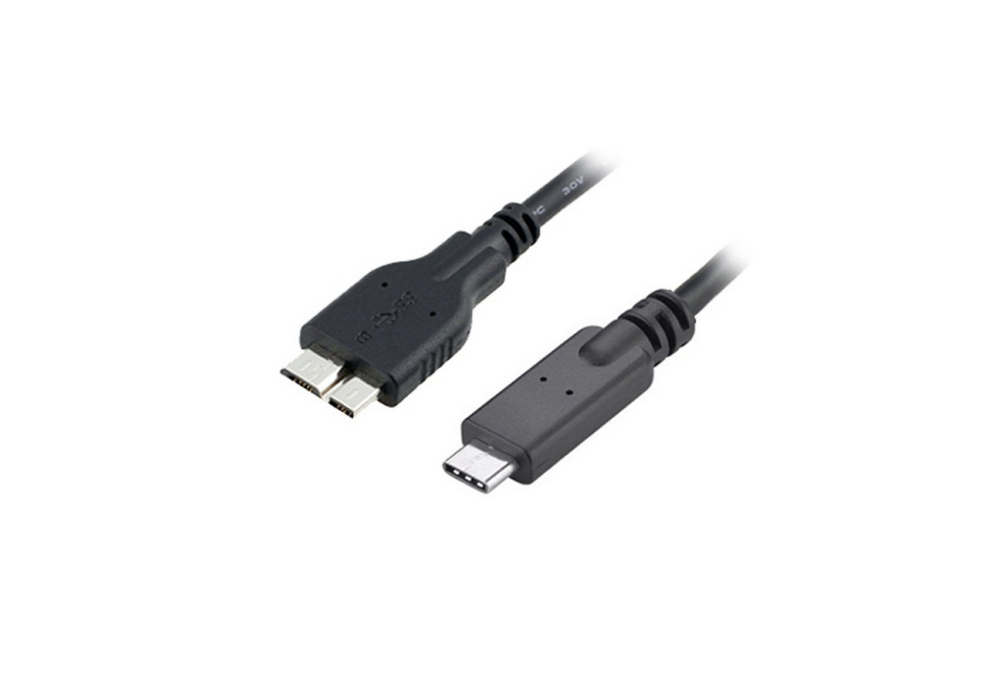 Bolwins B48 USB-C auf USB 3.0 micro B Stecker USB C zu Micro B 3.0 Kabel 30cm USB-Kabel von Bolwins