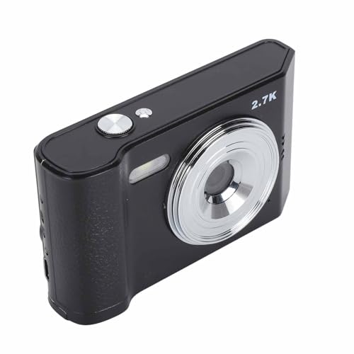 Bonbela Digitalkamera 48 MP, 2,7 K HD, 8-facher Zoom, Kompaktes 2,8-Zoll-IPS-Display, Autofokus, Anti-Shake, Digitale Taschenkamera für Selfies, Reisen, Aufnahmeleben (Schwarz) von Bonbela