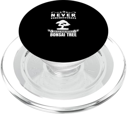 Unterschätzen Sie niemals einen alten Mann mit einem Bonsai-Baum PopSockets PopGrip für MagSafe von Bonsai Japanese Art Japanese Zen Circle Clothing