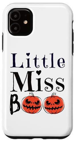 Hülle für iPhone 11 Little Miss Boo Lustiger Halloween Kürbis Geist Kleinkind Mädchen von Boo Boo Crew Funny Halloween Little Miss Boo Gifts