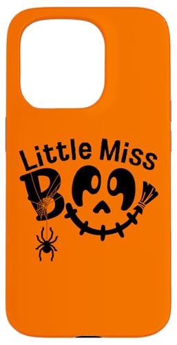 Hülle für iPhone 15 Pro Little Miss Boo Lustiger Halloween Kürbis Geist Kleinkind Mädchen von Boo Boo Crew Funny Halloween Little Miss Boo Gifts