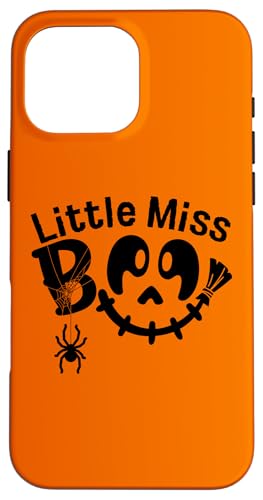 Hülle für iPhone 16 Pro Max Little Miss Boo Lustiger Halloween Kürbis Geist Kleinkind Mädchen von Boo Boo Crew Funny Halloween Little Miss Boo Gifts