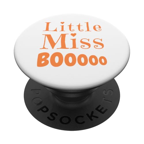 Little Miss Boo Lustiger Halloween Kürbis Geist Kleinkind Mädchen PopSockets Klebender PopGrip von Boo Boo Crew Funny Halloween Little Miss Boo Gifts