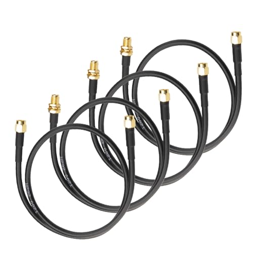 Boobrie Verbessert 4STÜCK SMA Kabel RP-SMA Kabel 50CM Low Loss 0-6GHz WiFi Koaxialkabel Verlängerungskabel WIFI Antennenkabel LMR200 Äquivalent, besser als RG58 Boobrie Verbessert 4STÜCK SMA Kabel RP-SMA Kabel 50CM Low Loss 0-6GHz WiFi Koaxialkabel Verlängerungskabel WIFI Antennenkabel LMR200 Äquivalent, besser als RG58 von Boobrie