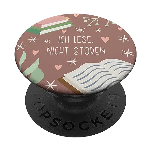 Ich Lese, Nicht Stören - Süße Buchliebhaber Lesen PopSockets mit austauschbarem PopGrip von Book Lover Gifts by Vine Mercantile