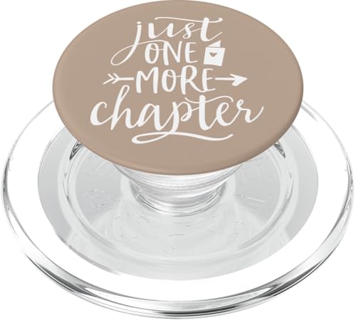 Just One More Chapter - Cute Book Club Reading Lover PopSockets PopGrip für MagSafe von Book Lover Gifts by Vine Mercantile