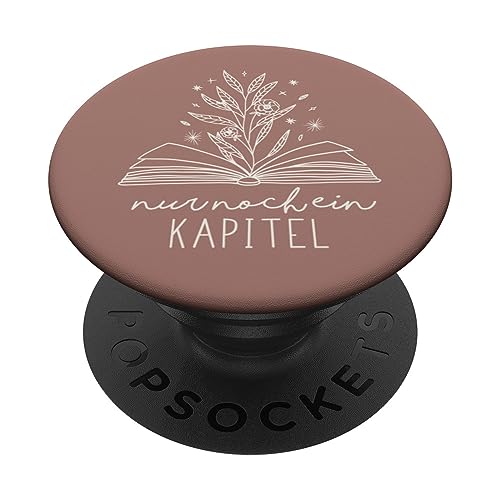 Nur Noch Ein Kapitel - Floral Book Lover (terrakotta) PopSockets mit austauschbarem PopGrip von Book Lover Gifts by Vine Mercantile