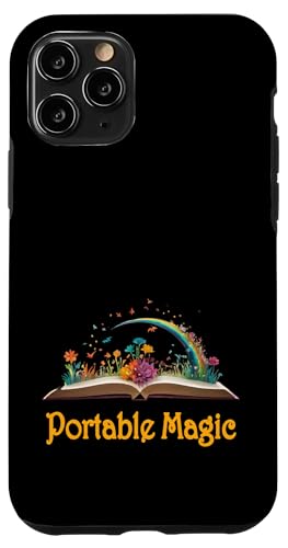 Hülle für iPhone 11 Pro Frag mich, was ich lese, Buchwurm-Design von Book Lover Portable Nerd Magic