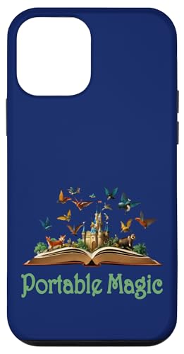 Hülle für iPhone 12 mini Frag mich, was ich lese, Buchwurm-Design von Book Lover Portable Nerd Magic