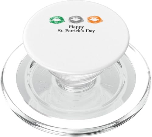 Happy Pub irisches Wortspiel St. Patricks Day Paddy Paddies Kissflagge PopSockets PopGrip für MagSafe von Boom Manufaktur