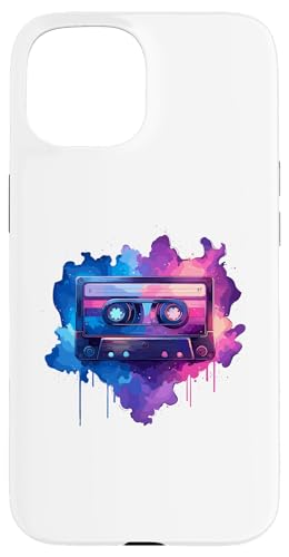 Hülle für iPhone 15 Kassettenrekorder Musik Tonbandgerät von Boombox Music Stereo Cassete Gifts