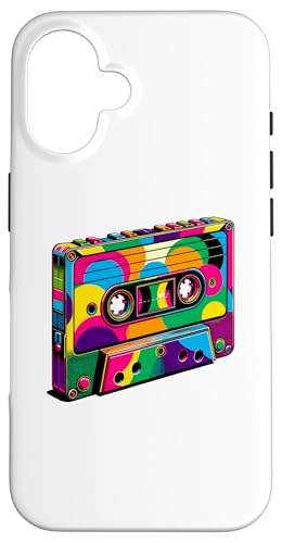 Hülle für iPhone 16 Kassettenrekorder Musik Tonbandgerät von Boombox Music Stereo Cassete Gifts