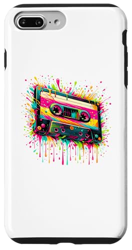 Hülle für iPhone 7 Plus/8 Plus Splash Art Cassette Player Music Tape Recorder von Boombox Music Stereo Cassete Gifts