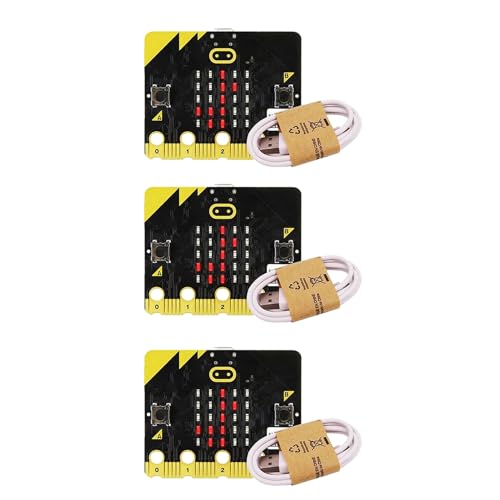 Booso 3X das Microbit Board V2 Kit VerfüGt über Integrierte Lautsprecher und EIN Mikrofon, das KüNstliche Intelligenz UnterstüTzt von Booso