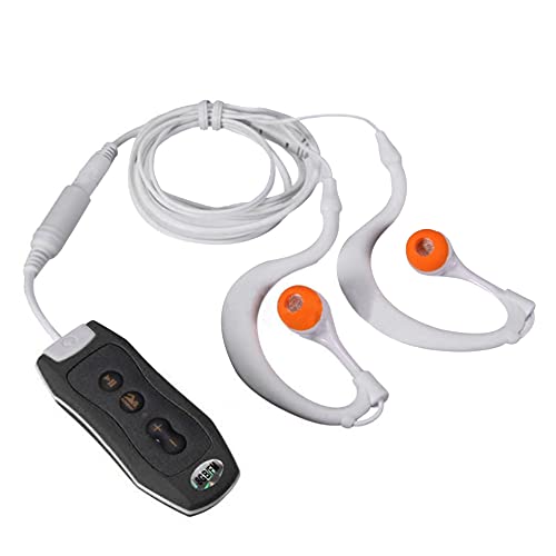 Booso MP3-Musik-Player mit Bluetooth und Unterwasser-Kopfhörern, zum Schwimmen und Wassersport, kurz, 4 GB, Schwarz von Booso