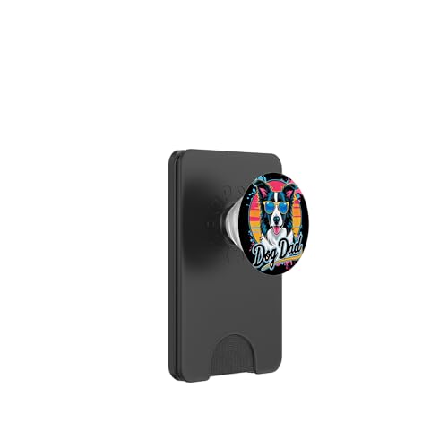 Border Collie Hund Papa Herren Border Collie PopSockets PopWallet für MagSafe von Border Collie Dad Owner Designs Men