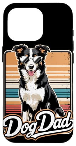 Hülle für iPhone 16 Pro Border Collie Hund Papa Herren Border Collie von Border Collie Dad Owner Designs Men