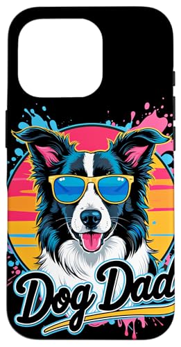 Hülle für iPhone 16 Pro Border Collie Hund Papa Herren Border Collie von Border Collie Dad Owner Designs Men