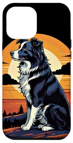 Hülle für iPhone 12 Pro Max Border Collie Art für Herren und Damen, Welpen, Border Collie von Border Collie Designs Ajeli