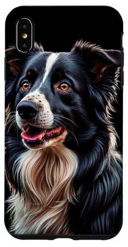 Hülle für iPhone XS Max Border Collie Art für Herren und Damen, Welpen, Border Collie von Border Collie Designs Ajeli