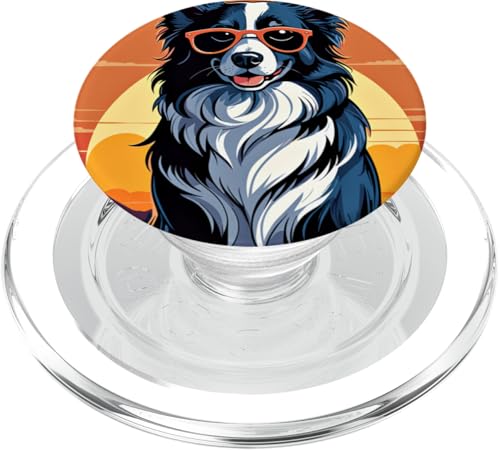 Border Collie Art Herren Damen Border Collie PopSockets PopGrip für MagSafe von Border Collie Men Women Designs