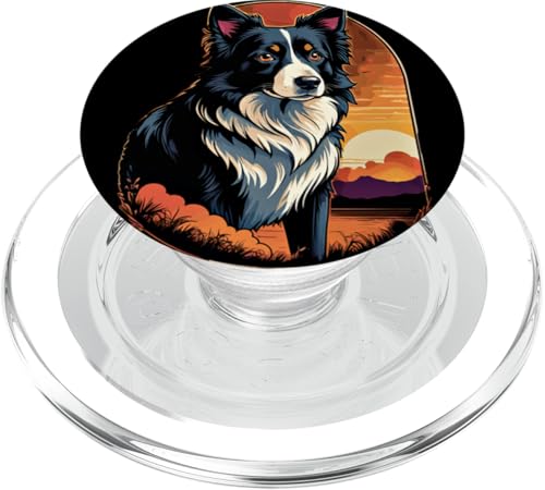 Border Collie Art Herren Damen Border Collie PopSockets PopGrip für MagSafe von Border Collie Men Women Designs