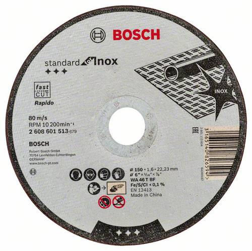 Bosch Accessories 2608601513 2608601513 Trennscheibe gerade 150mm von Bosch Accessories