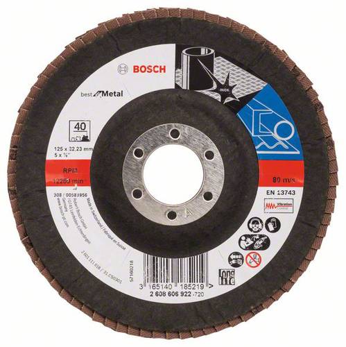 Bosch Accessories 2608606922 Fächerschleifscheibe Durchmesser 125mm von Bosch Accessories