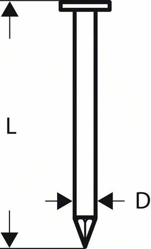 Bosch Accessories 2608200029 Rundkopf-Streifennägel SN21RK Produktabmessung, Länge 75mm 3000St. von Bosch Accessories