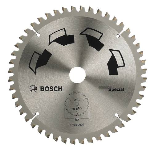 Bosch Accessories Special 2609256888 Hartmetall Kreissägeblatt 170 x 20mm Zähneanzahl: 48 1St. von Bosch Accessories