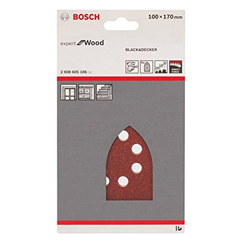 Bosch Professional Schleifblatt C430 Expert for Wood+Paint 100x170mm Set, 6 Stk. von Bosch