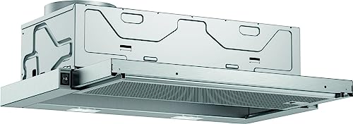 Bosch DFL064W53 Serie 2 Flachschirmhaube, 60 cm breit, Um- & Abluft, Made in Germany, LED-Beleuchtung gleichmäßige Ausleuchtung, Wippenschalter,3 Leistungsstufen,Metallfettfilter spülmaschinengeeignet von Bosch Hausgeräte