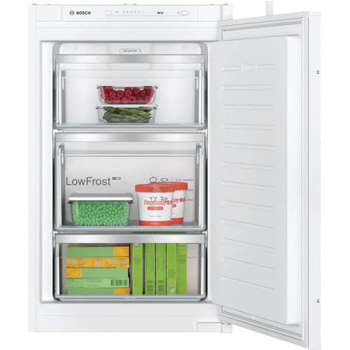 Bosch Hausgeräte GIV21VSE0 Serie 4 Einbau-Gefrierschrank, 87,4 x 54,1 cm Nische, 87 L, Schleppscharnier, Made in Germany, LowFrost seltener abtauen, BigBox Platz für großes Gefriergut, Mehrfarbig Bosch Hausgeräte GIV21VSE0 Serie 4 Einbau-Gefrierschrank, 87,4 x 54,1 cm Nische, 87 L, Schleppscharnier, Made in Germany, LowFrost seltener abtauen, BigBox Platz für großes Gefriergut, Mehrfarbig von Bosch