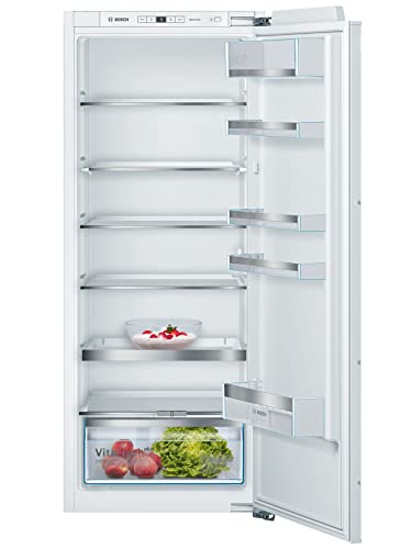 Bosch KIR51AFF0 Serie 6 Einbau-Kühlschrank, 140 x 56 cm Nische, 247 L, Flachscharnier, Made in Germany, VitaFresh plus 2x längere Frische, LED-Beleuchtung gleichmäßige Ausleuchtung von Bosch