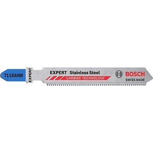 AKTION: 3 BOSCH EXPERT Stainless Steel T118AHM Stichsägeblätter mit Prämie nach Registrierung von Bosch