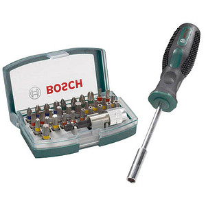 AKTION: BOSCH Set mit Handschraubendreher Bit-Set, 32-teilig mit Prämie nach Registrierung von Bosch