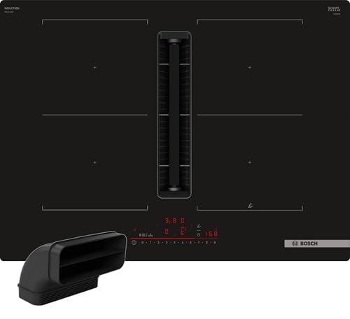Bosch PVQ711HGA7, Serie 6 Smartes Induktionskochfeld mit Dunstabzug (autark), 70 cm breit, Mit Flachkanal L, Made in Germany, CombiZone, Automatische Lüftung, PowerBoost, Touchbedienung, Rahmenlos von Bosch