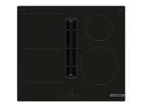 Bosch Serie | 4 PVS611B16E - Induktionskochfeld - 4 Platten - Nische - Breite: 56 cm - Tiefe: 49 cm - Klasse B - rahmenlos - schwarz mit Downdraft-Abzug (Absaugung und Umluft mit zusätzlichem Absaug- und Umluftkit) von Bosch