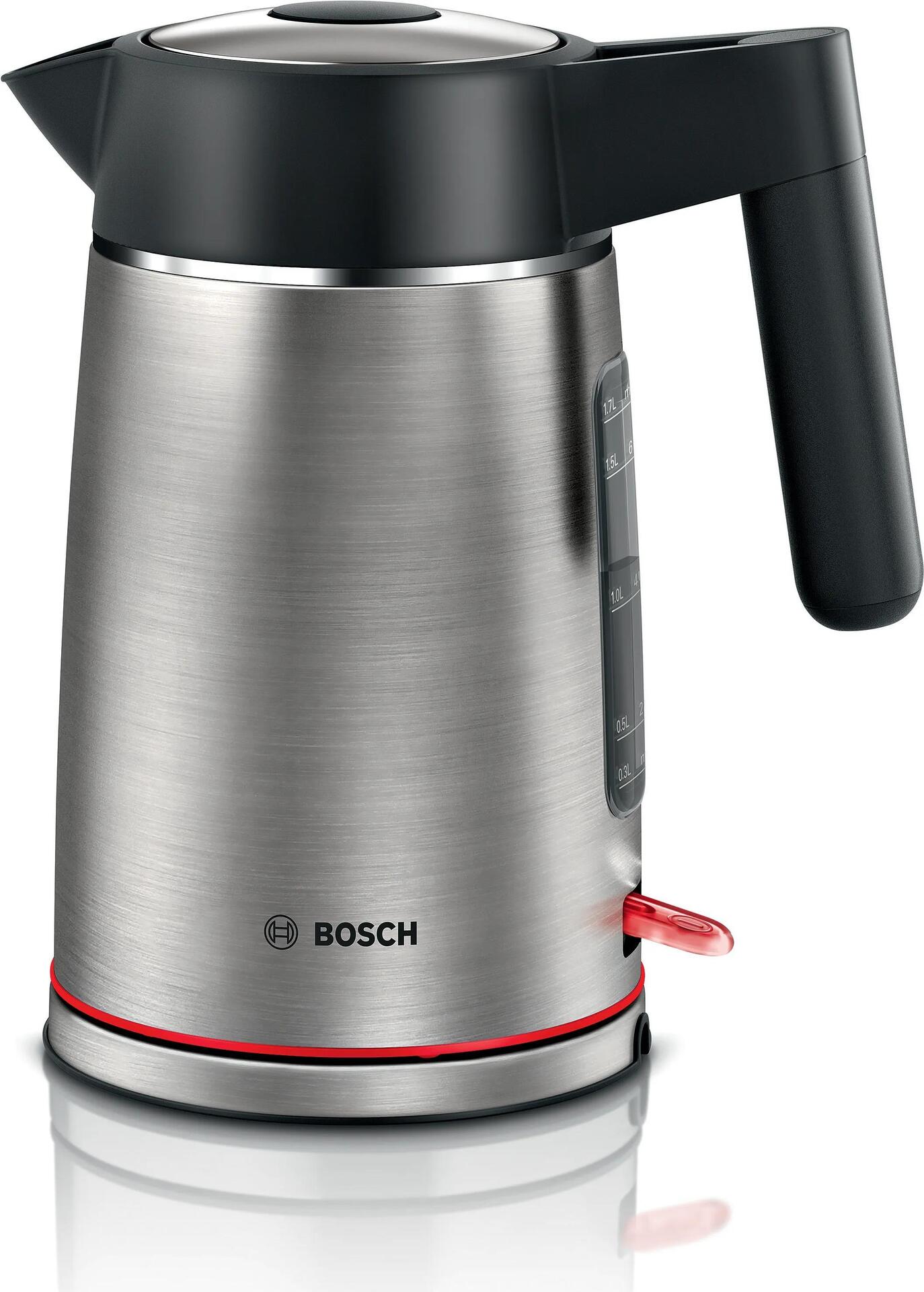 Bosch TWK6M480 Wasserkocher 1,7 l 2400 W Schwarz - Edelstahl (TWK6M480) von Bosch