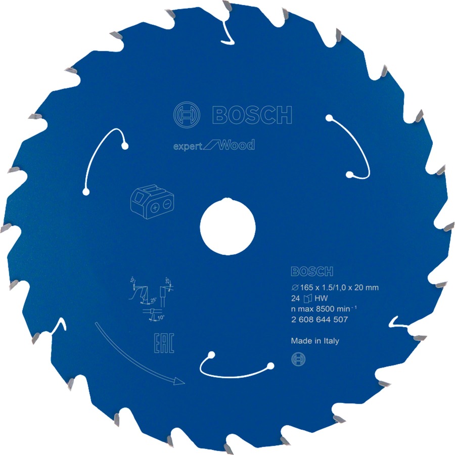 Kreissägeblatt Expert for Wood, Ø 165mm, 24Z von Bosch