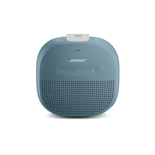 Bose SoundLink Micro Bluetooth speaker: kleiner tragbarer, wasserdichter Lautsprecher mit Mikrofon, Blau von Bose