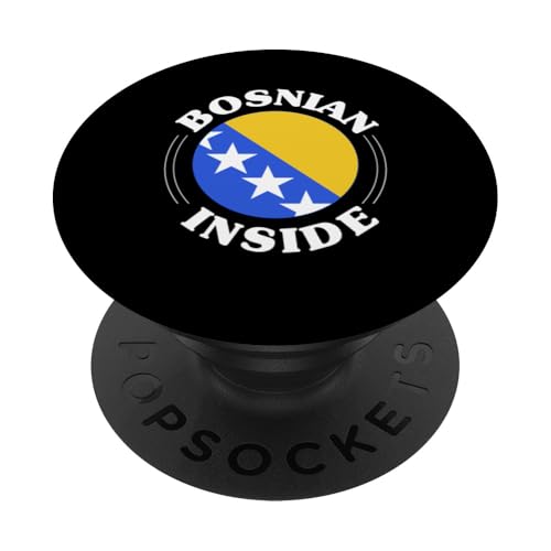 Bosnien und Herzegowina Flagge Bosnien PopSockets Klebender PopGrip von Bosnian Gifts for Men Women